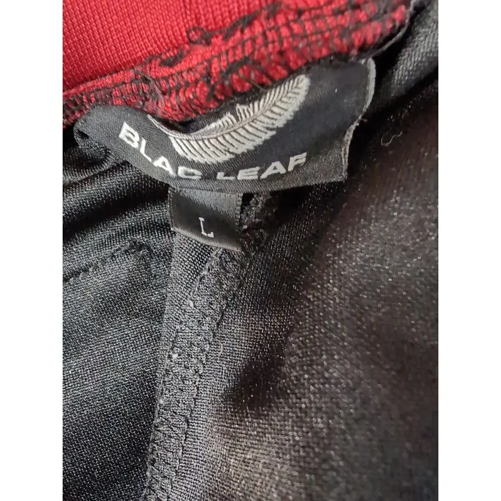 Blac Leaf Splatter Joggers Embroidered Men's L Paintball Logo Skater (960) - Picture 9 of 11
